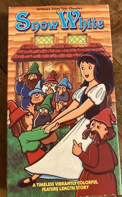 Snow White Kids Klassics VHS VCR Video Tape Used Grimm's Fairy