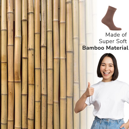 Cosyfeel® Women Crew Dress Socks 3-Pack Bamboo Material Durable Seamless Toe - Picture 30 of 133