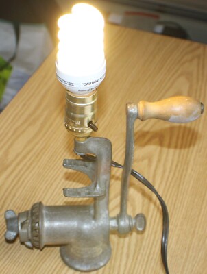 VTG Universal LF&C New Britain CT Meat Grinder Converted into Lamp, Interesting