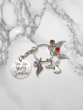 "You are my sunshine" Memorial Keyring Sympathy Funeral Gift