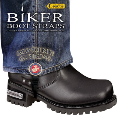 Harley-Davidson Boot 4'' Marine Corps Motorcycle Boot Straps