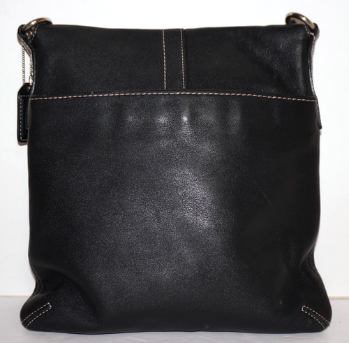 Vintage COACH Black Leather LEGACY FLAP #9366 Slim Crossbody Shoulder Bag 11x10 - Picture 9 of 16