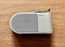 Sony ICF-304 Radio Silber | UKW FM | Tragbar | Teleskopantenne | Vintage Tested