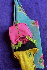 Vintage Mattel Barbie s Two Piece Side Tie Swimsuit With Coverup