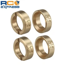 Hot Racing Axial SCX30 3.6g Brass Wheel Weights SXTY155H