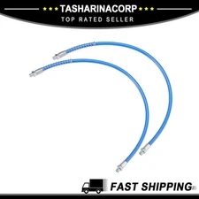 Universal Piece of 2 24" 1/8" NPT Trailer Grease Gun Flex Hose Extension Metal