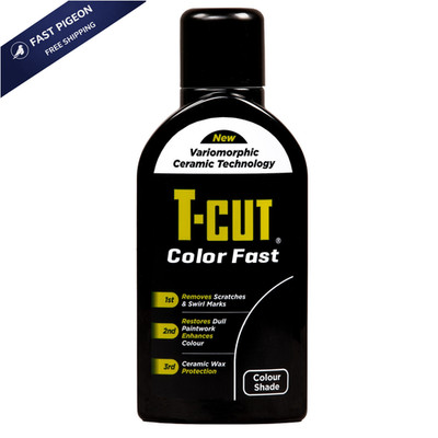 T-Cut 3-in-1 Color Fast Black Car Polish, 17fl oz 17 Fl Oz (Pack of 1), 