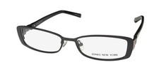 NEW JONES NEW YORK J474 EYEGLASS FRAME BLACK FULL-RIM 52-16-135 METAL PLASTIC