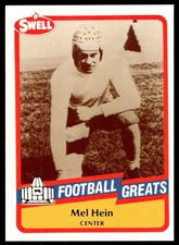 1989 SWELL GREATS MEL HEIN NEW YORK GIANTS #7