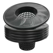 6 In. Black Pot Bucket Lid Insert (6-Pack) Free Shipping