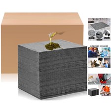 Disposable 100 Pack Oil Absorbent Mats - Lightweight Durable 9.8x13 Inch