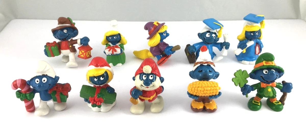 1980年前後　スマーフ ミニフィギュアセット The Smurfs Cartoon & TV Character Action Figure Action Figures