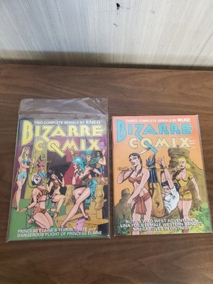 Bizarre Comix Vol. 2 and4 Ruiz  Ruth's Wild West Captives Bandits Stanton Klaw