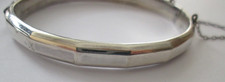 Art Deco Armreif Armband 0,8cm breit 835 Silber um 1948