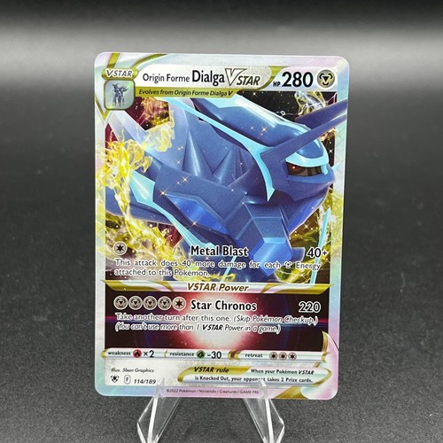 2022 Pokemon Origin Forme Dialga VSTAR 114/189 Astral Radiance Holo Hp 280