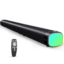 Sound Bar,100W Sound Bar for Smart TV with 3 RGB Lights Modes, Bluetooth 5.3,...