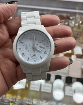 White Guess Mini Spectrum Women s Watch Needs Battery
