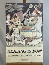 Maurice Sendak Where The Wild Things Are Original Reading Lithograph 1979 Rare