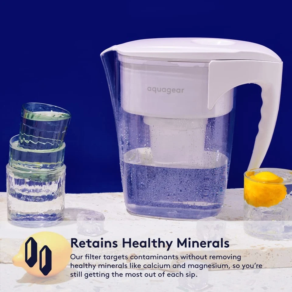 Water Filter Pitcher – Lead, Chlorine, PFOA/PFOS, Microplastics Filter, 10 Cu... - Image 3 of 4
