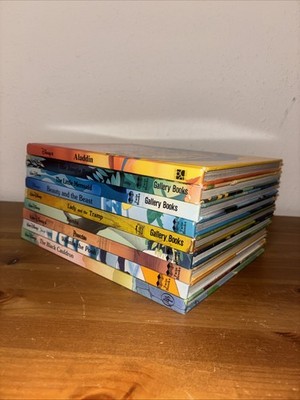 8 Disney Classics Series Storybook Lot Twin Books Gallery Books HC Vintage