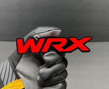 (2PC) "WRX" JDM Emblems RED 3D Acrylic Fender/Grill/Tailgate Badges Racing