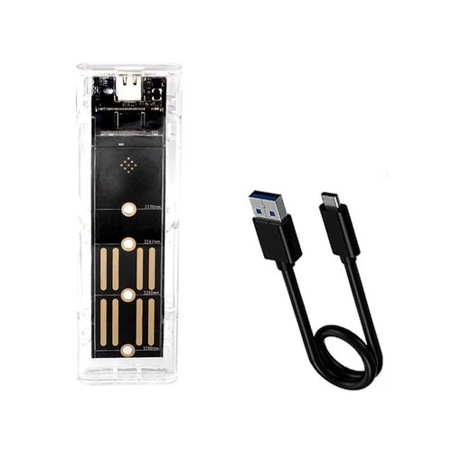 RGB M2 NVMe SSD-Gehäuse M.2 NGFF  SSD-Gehäuse 10Gbps M.2 auf Typ-C-Festplat1065