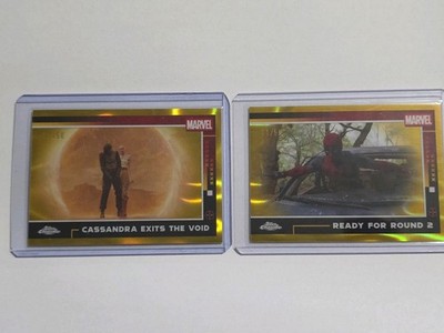 2025 Topps Marvel Chrome Deadpool Ready For Round 2/Cassandra Exits.../50 Gold
