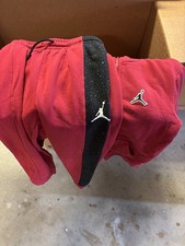 Red Jordan Hoodie And Jogger Set Juniors Medium.