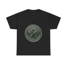 Strike Force Survival Gear Tee | Tactical emblem shirt
