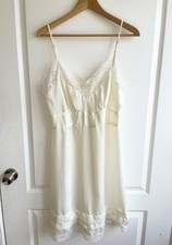 Vintage Barbizon Nightie Slip S Lace Trim Puckered Bust Ditsy 40s 50s Style READ