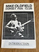 Mike Oldfield Dorset Fan Club Newsletter Introduction 1986.Original Magazine Ex