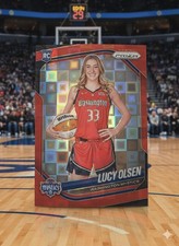 Lucy Olsen 2025 Panini Prizm WNBA #145 RC Red Pandora /199 Washington Mystics