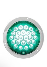82274 LED Light 4" Pearl 24 with Clear Die Cast Housing Green/Green