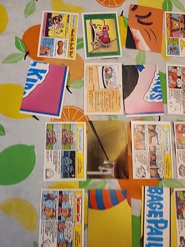 Vintage Müll Eimer Kinder GPK Lot 42 Karten Original Vintage 1987 - Bild 16 von 21