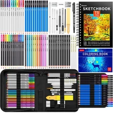 183-Pack Drawing Set Sketching Kit Art Supplies for Adult Kids, Christmas Gif...
