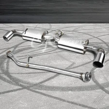 3.5" DUAL MUFFLER TIP CATBACK RACING EXHAUST SYSTEM FOR 04-08 MAZDA RX-8 R2/R3