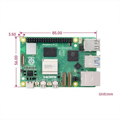 Waveshare For Raspberry Pi 5 2.4GHz Quad-Core BCM2712 Processor Development Boa