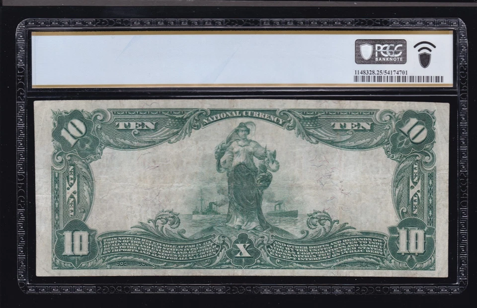 US 1902 $10 National Currency RS Mercantile NB NY Ch#1067 FR 613 PCGS 25 (126) - Image 2 of 2