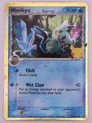 Mimikyu SWSH136 25th Anniversary Stamped Promo Lightly Played LP