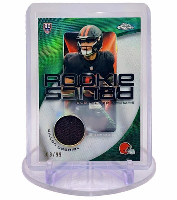2025 Topps Chrome Football Dillon Gabriel Rookie Relics Green Refractor #RR-DG