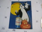 Vintage Hamm's Beer Bear Counter  DISPLAY  AND  ADHESIVE BEAR PICTURE WITH MATCH