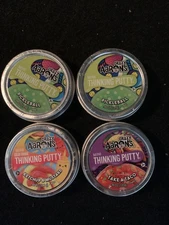 Lot of 4 - Aaron's Crazy Thinking Putty, Brand New, Free Shipping