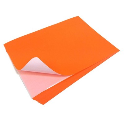 Evergreen Goods A4 10 Sheets Neon Orange Fluorescent Paper Stickers | Self...