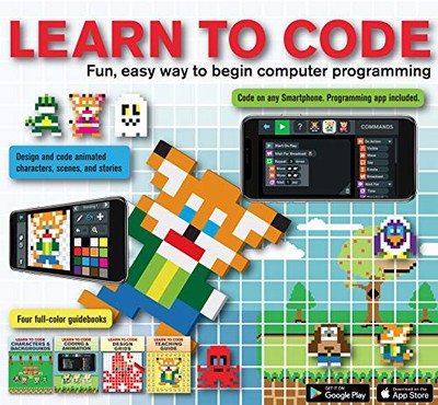 LEARN TO CODE KIT (4 BOOKS AND DOWNLOADABLE APP): FUN, By Publications VG