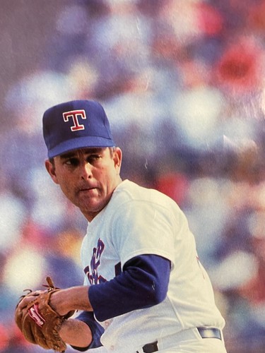 Nolan Ryan Starline Poster 1989 Texas Rangers MLB Vintage 34" x 22" - Picture 8 of 12