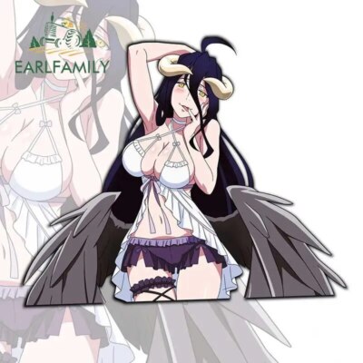 EARLFAMILY 5.1'' Albedo Overlord Car Stickers Anime Decal Trunk Windows DIY decor