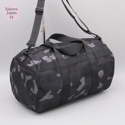 BAPE A Bathing Ape Duffle Bag Camo Black 2022 Spring Japanese