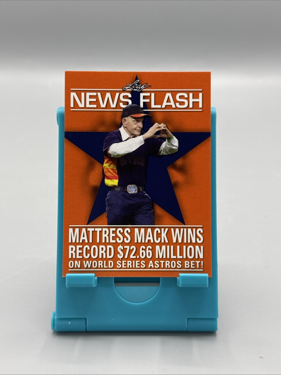 Colchón Leaf News Flash 2022 #LF-MM1 Mack Houston Astros 1 de la Serie Mundial 1996