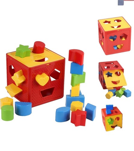 Battat – Shape & Sounds Sorter: Gioco Delle Forme E Suoni Per Bambini +18 Mesi (Blu) - 2