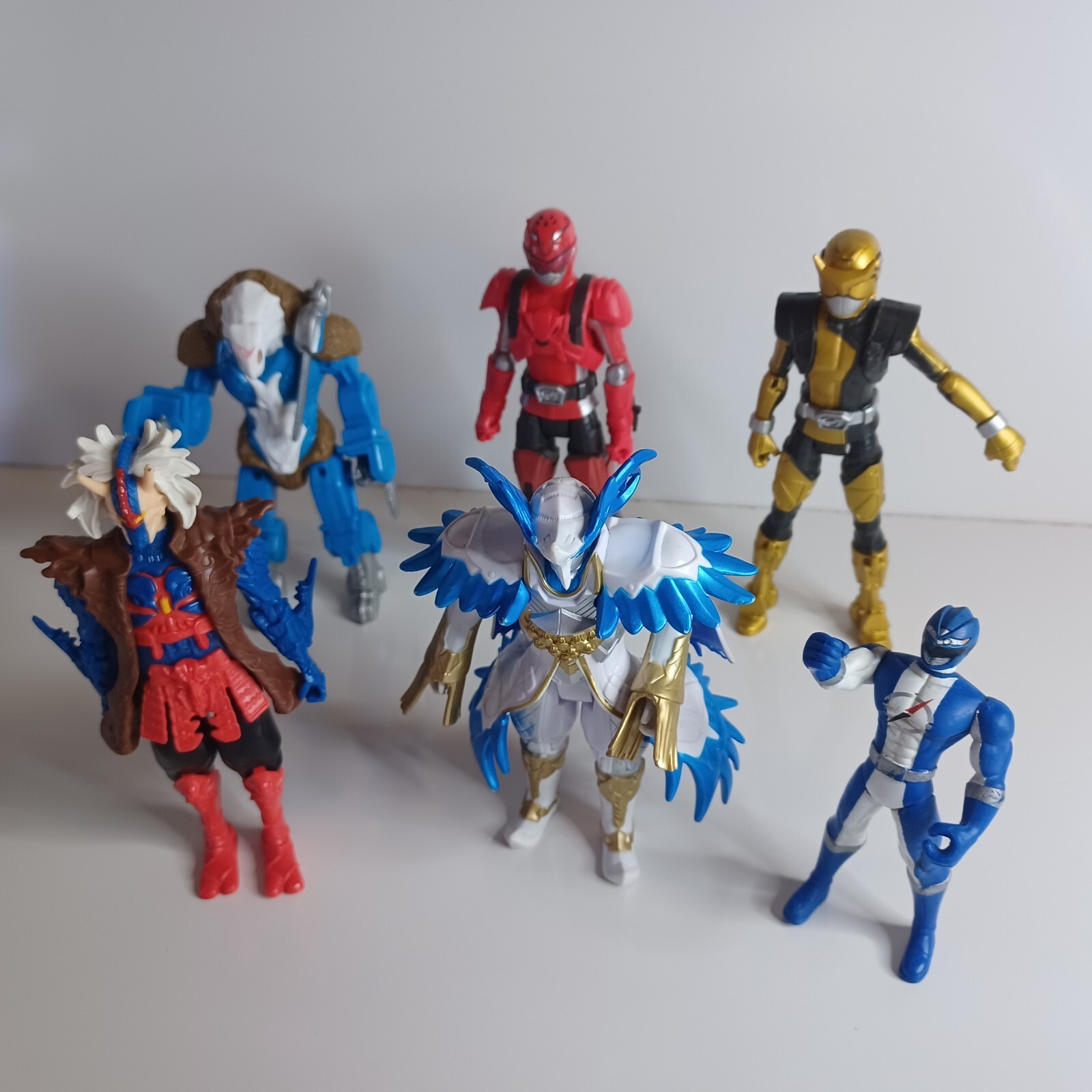 Power Ranger Action Figure Lot of 6 5.5 4 Super Megaforce Prince Vekar ...
